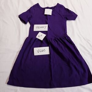 Primary girls size 6-7 Grape purple dress